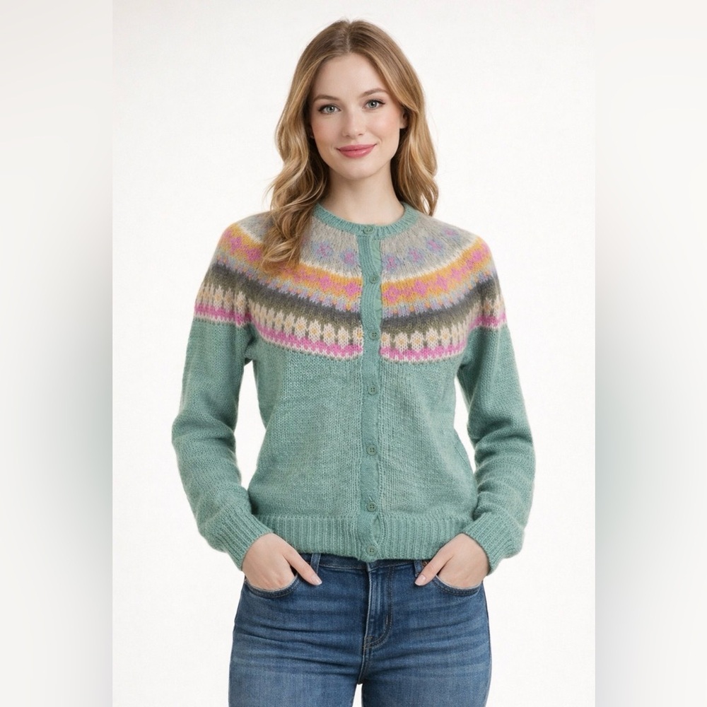 Boden Fair Isle Cardigan Sz. UK13/ US10